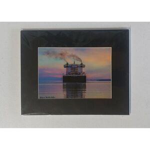 ART PRINT of‎ a Steam Boat 10.5X8.5 Frame, Photo wall decor  7X5 #353